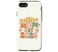 Mom Est 2026 Groovy Retro Daisy Flower New Mom Mother's Day Coque pour iPhone SE (2020) / 7/8