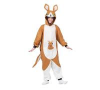 Mom Fille Kigurumi Kangourou Avec Queue Et Costume à Capuche Rembourrée