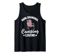 Mom Grandma Camping Legend Drapeau américain pour Femme Débardeur