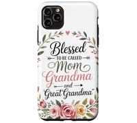 Mom Grandma Couronne Florale Coeur Roses Amour Familial Coque pour iPhone 11 Pro Max