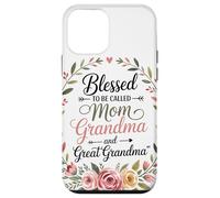 Mom Grandma Couronne Florale Coeur Roses Amour Familial Coque pour iPhone 12 Mini