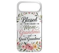 Mom Grandma Couronne Florale Coeur Roses Amour Familial Coque pour iPhone Air