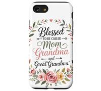 Mom Grandma Couronne Florale Coeur Roses Amour Familial Coque pour iPhone SE (2020) / 7/8