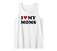 Mom I Love My Moms Pride Two Moms are Better Than One Mother Débardeur
