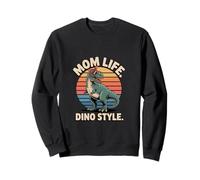 Mom Life Dinosaure rétro T Rex Sweatshirt