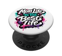Mom Life is The Best List Fête des Mères Maman Maman PopSockets PopGrip Adhésif