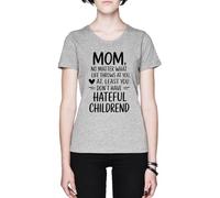 Mom No Matter What Life Throws At You Grey Women's T-Shirt Tee