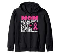 Mom of a Warrior Breast Cancer Awareness Support Gifts Women Sweat à Capuche