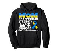Mom of a Warrior Down Syndrome Awareness Family Matching Sweat à Capuche