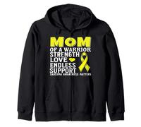 Mom of a Warrior Support Sarcoma Cancer Awareness Products Sweat à Capuche