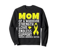Mom of a Warrior Support Sarcoma Cancer Awareness Products Sweatshirt