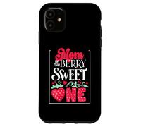 Mom of the Berry Sweet One Strawberry 1st Birthday Coque pour iPhone 11