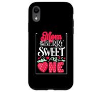 Mom of the Berry Sweet One Strawberry 1st Birthday Coque pour iPhone XR