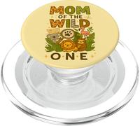 Mom of The Wild One Cozy Zoo Animal de la Jungle PopSockets PopGrip pour MagSafe
