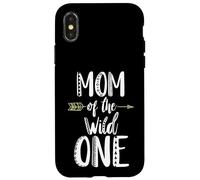 Mom of The Wild One Mother's Day Funny Saying Toddler Coque pour iPhone X/XS