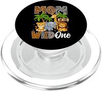 Mom of The Wild One Safari Jungle Animals 1er Anniversaire PopSockets PopGrip pour MagSafe