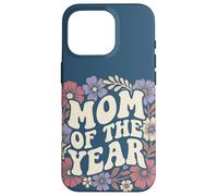 Mom of The Year Retro Floral Cute Mother's Day Vintage Coque pour iPhone 16 Pro