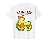 Mom of Two Mamacado Avocado Pregnancy Reveal for Second Baby T-Shirt