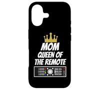 Mom Queen of The Remote - Cadeau pour Maman - Slogan Amusant Coque pour iPhone 17