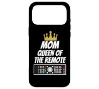 Mom Queen of The Remote - Cadeau pour Maman - Slogan Amusant Coque pour iPhone 17 Pro Max