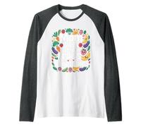 Mom Says Eat Your Fruits and Vegetables Aliments santé - Manche Raglan