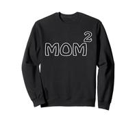 Mom Squared Mom2 est drôle pour la deuxième Fois, Maman de Deux Enfants Sweatshirt