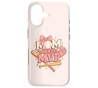 Mom, The Real Most Valuable Person Funny Baseball Design Coque pour iPhone 17