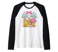 Mom, The Real Most Valuable Person, Funny Baseball Manche Raglan