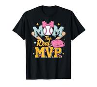 Mom, The Real Most Valuable Person, Funny Baseball T-Shirt