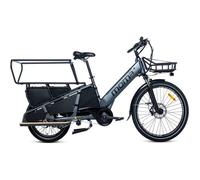 Cargobike Electrique, E-Long Tail, Aluminium, SHIMANO ALTUS 7v, Autonomie jusqu'a 90km, Baterrie 48V 13Ah
