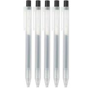 Moma Muji Smooth Writing Gel Ink Stylo à bille Type de frappe, noir 0,5 mm (importation du Japon) (5)