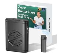 Moman Amplificateur de voix avec microphone cravate sans fil, haut-parleur portable zéro sifflement à faible latence, système de sonorisation personnel avec micro sans fil à clipser pour enseignants