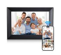Moman Cadre Photo Numérique WF102U, 10,1" WiFi IPS Écran Tactile HD 32 GB Stockage Partage de Photos et de Vidéos Via l'application pour Les Cadeaux familiaux, Cadre-Photo-Numérique-WiFi-Photo (32GB)