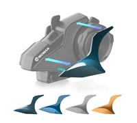 Moman G5 Shell Interchangeables H2E Intercom, Kit de Plaques Interchangeables (Vert foncé×2，Bleu foncé×1，Or×1，Argent×1)