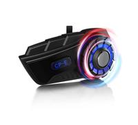 Moman Intercom CP-E 6 Motards 2000M, Système de Communication Moto sans Fil, Kit Main Libre Interphone Casque, Réduction de Bruit, Radio FM, Partage de Musique, Étanche pour Casque de Moto