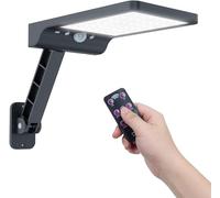 Moman Lampe Solaire Extérieur, 48 LED Lumiere Solaire avec Détecteur de Mouvement 3 Modes IP65 Étanche Projecteur Solaire Puissant avec Télécommande, Lampe-Solaire-Extérieur-Eclairage-Projecteur