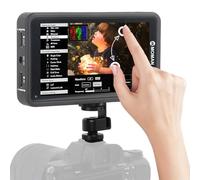 Moman M5 Moniteur DSLR Touchscreen 5,5 pouces 4K HDMI 450nits, Moniteur de champ à écran tactile 1920 x 1080 Full HD avec 3D LUTs/HDR, Moniteur Refléx Compatible pour Canon, Nikon, Sony Appareil photo