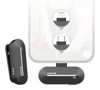 Moman Micro Cravate sans Fil, USB-C Micros pour Iphone 15, Android Smartphone, Réduction de Bruit Microphone pour Tiktok, Youtube Enregistrement Vidéo, Mini Wireless Lavalier Microphone