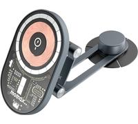 MOMAX CM20GSE Q.MAG MOUNT3X 15W Transparent Magnetic Wireless Quick Charging Car Mount