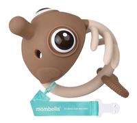 Mombella Clownfish Teether - Jouet de Dentition en Silicone Souple pour Bébés de 3-12 Mois avec Attache-Tétine - Cadeau pour Bébé, Tanné