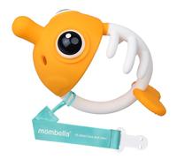 Mombella Clownfish Teether - Jouet de Dentition en Silicone Souple pour Bébés de 3 Mois et Plus avec Attache-Tétine - Cadeau pour Bébé, Jaune