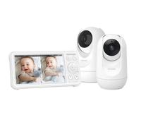 Momcozy Babyphone Avec 2 Caméra, Moniteur bébé HD 1080p 5"" avec caméra et Audio