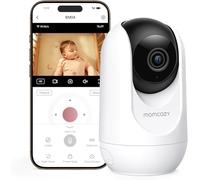 momcozy Babyphone Caméra BM04 | Écran 5 Pouces, avec WiFi | Une seule caméra, Vision Nocturne 1080p, Portée 290 m, Autonomie 20h, Détection Pleurs et Mouvement