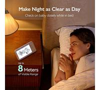 Momcozy Caméra babyphone 5,5 pouces 1080p mural sans Wi-Fi, 5800 mAh, infrarouge, double sens, 1640 pieds, photo intégré