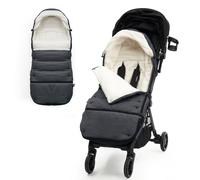 Momcozy Chancelière universelle pour poussette | Se fixe facilement à la plupart des poussettes | Ultra pelucheuse, résistante aux intempéries | Sac chaud de luxe pour poussette | Housse de poussette