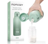 Momcozy Chauffe-lait portable pour voyage - Deux modes de chauffage pour le lait maternel et l'eau, chauffe-biberon portable avec chauffage rapide et longue durée de vie de la batterie, grande