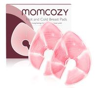 Momcozy Compresses de thérapie mammaire grand format, chaudes et froides, coussinet allaitement, avec 2 housses douces, essentielles pour l’allaitement, lot de 2, rose