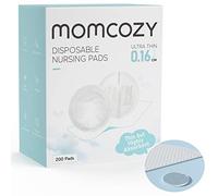 Momcozy Coussinets d'allaitement jetables ultra fins, ultra absorbants et respirants, rendent les seins légers et libres, avec adhésif renforcé, emballés individuellement (200 pièces)