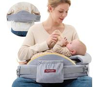 Momcozy CozyPro Coussin d'allaitement - Support lombaire et bras - Clôture de sécurité, mousse à mémoire de forme ferme et élastique, soutien ergonomique, allaitement plus facile, coussin plus large