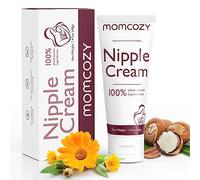 Momcozy Crème à tétons 100 % naturelle, baume à tétons végétalien sans lanoline, crème apaisante pour les mamans infirmières, craquelés, essentiels pour les mamans infirmières et pompantes,